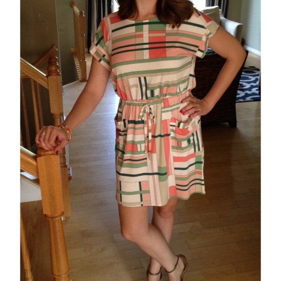 Webster at Target Easy Waist Plaid Pink Dress - Picture 2 of 5